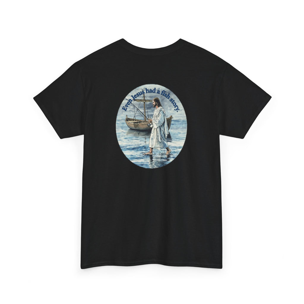 Christian Fishing T‑Shirt logo on back