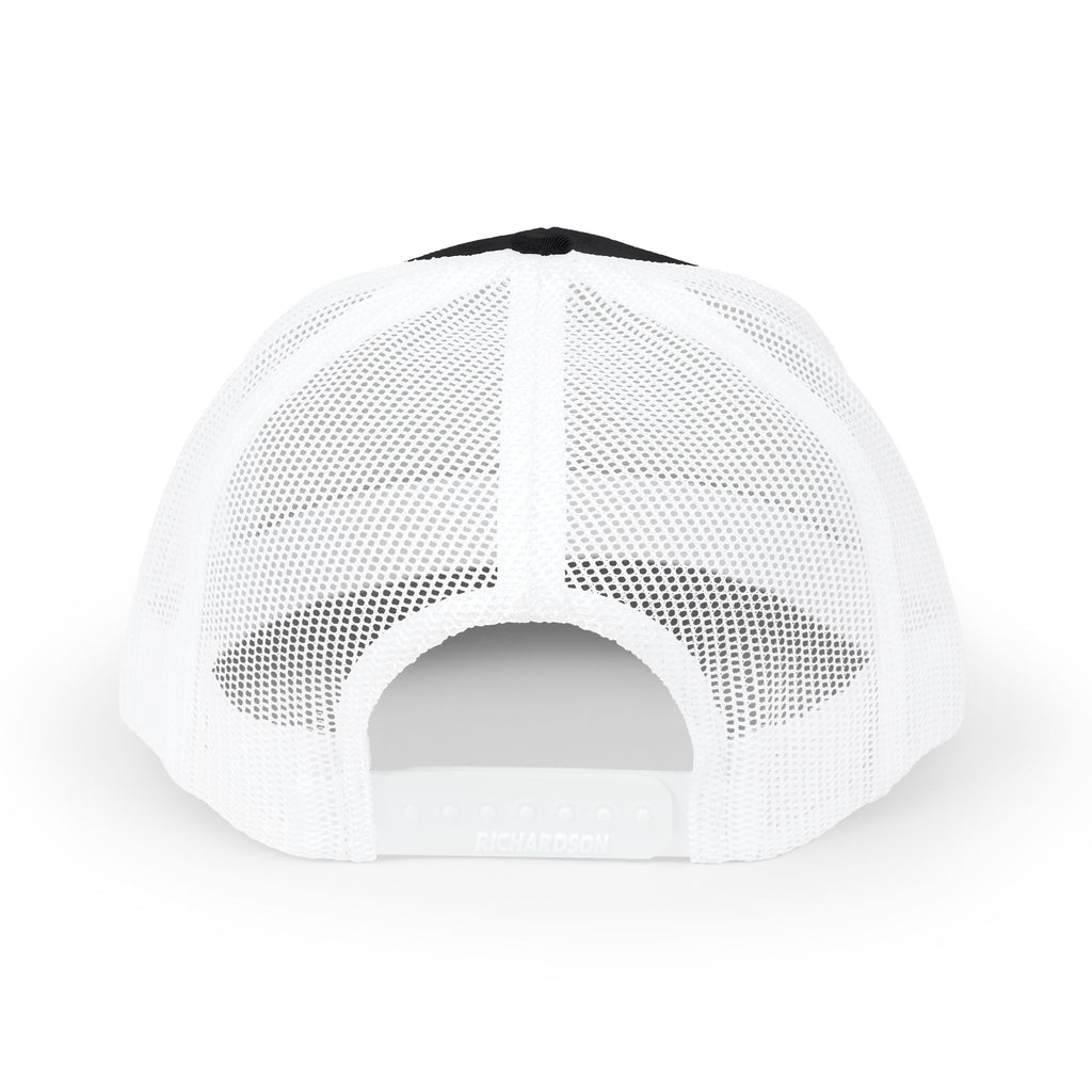 Cow Bird Bottom Patch Trucker Cap - Retro Neon Road Sign Snapback