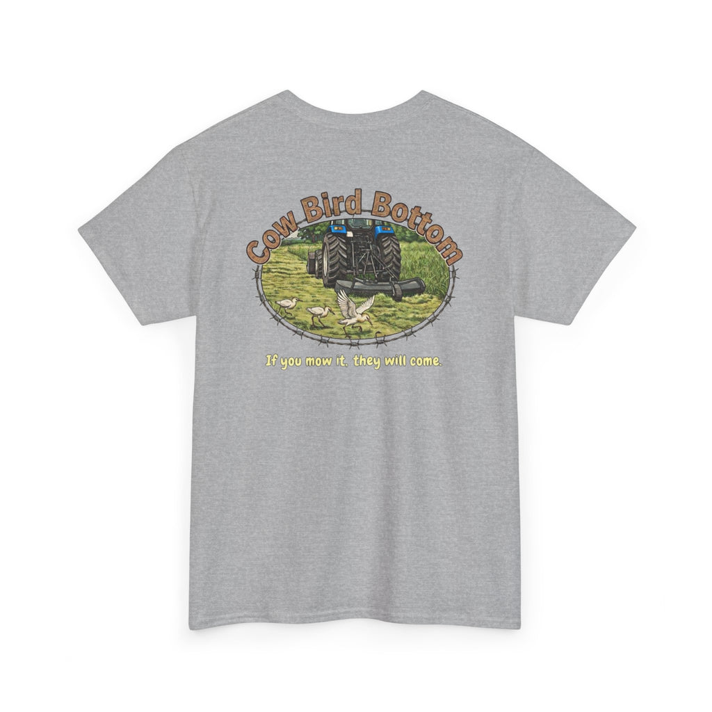T-Shirt  Mowing Blue Tractor Farm Tee
