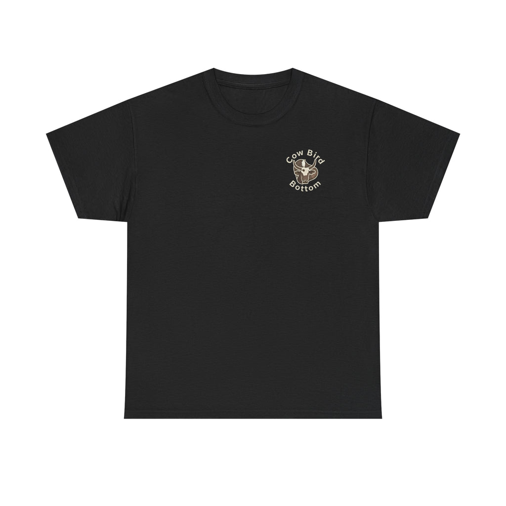 T-Shirt — Cow Bird Bottom Patriotic Graphic Tee