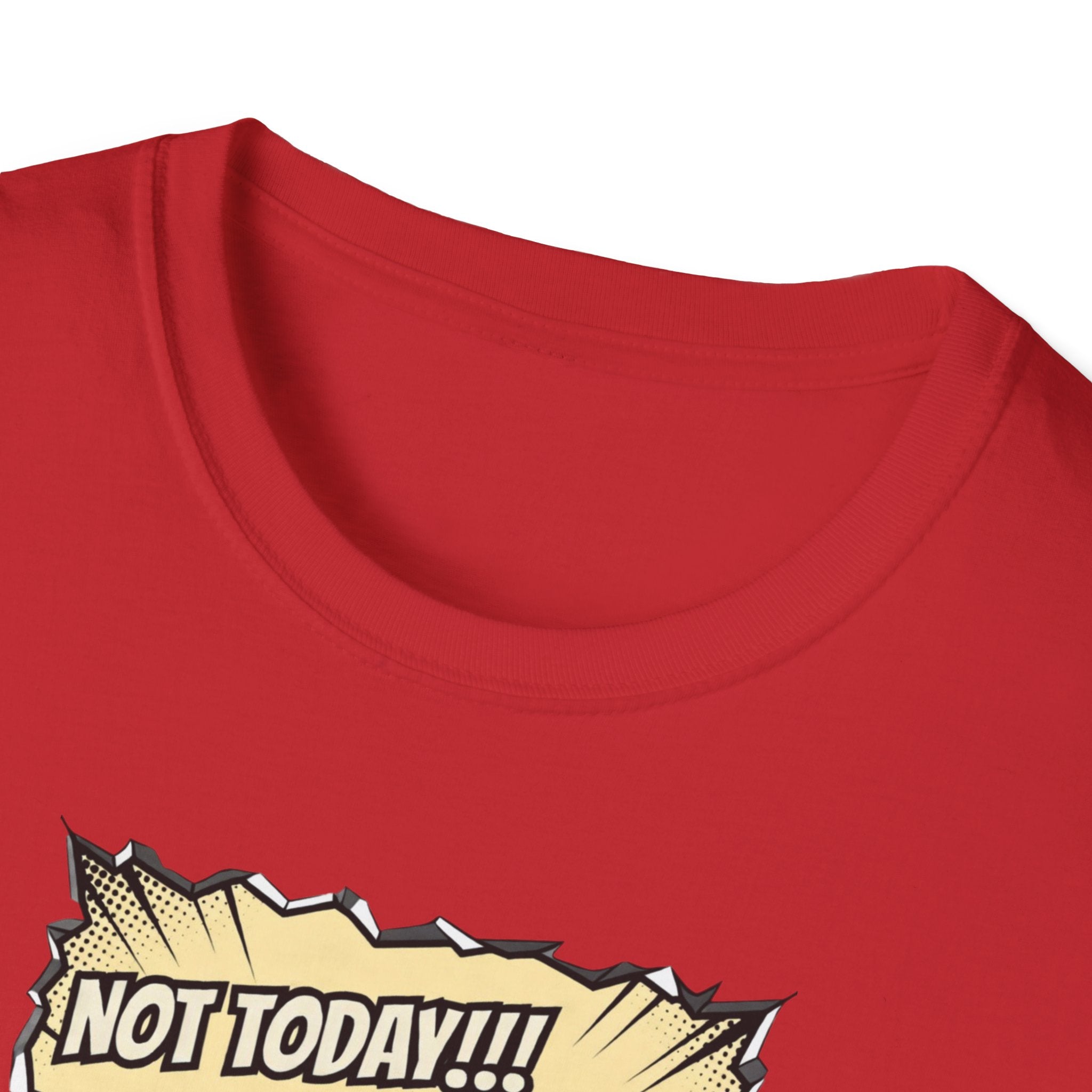 Not Today! Graphic T-Shirt — Humorous Jesus Punching Crocodile Christian Tee
