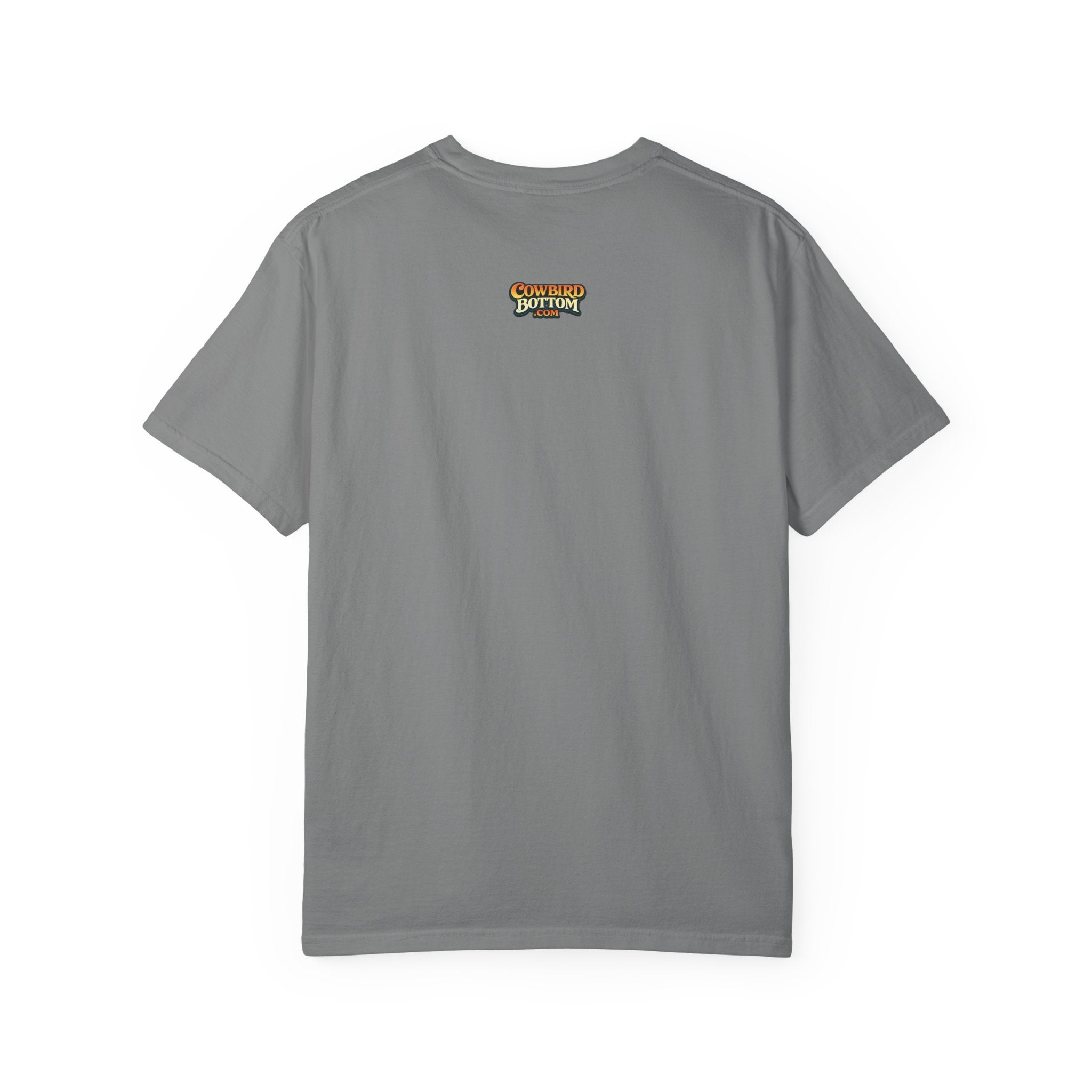 “Jesus fish story” logo on front Unisex Garment-Dyed T-shirt
