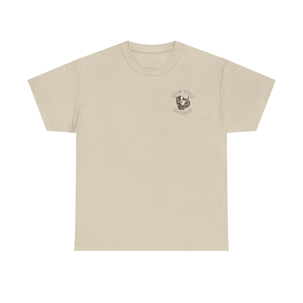T-Shirt — Cow Bird Bottom Patriotic Graphic Tee