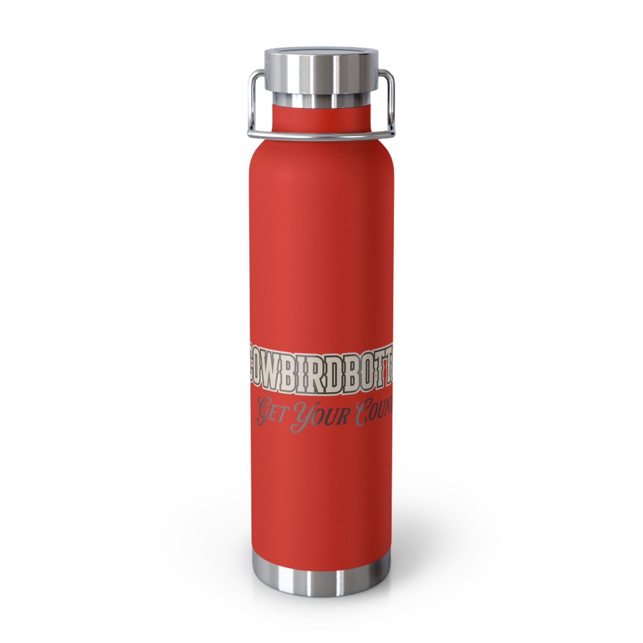Cowbird Bottle 22oz Vacuum Insulated Water Bottle — 'Get Your Country On' Rustic Ranch Design