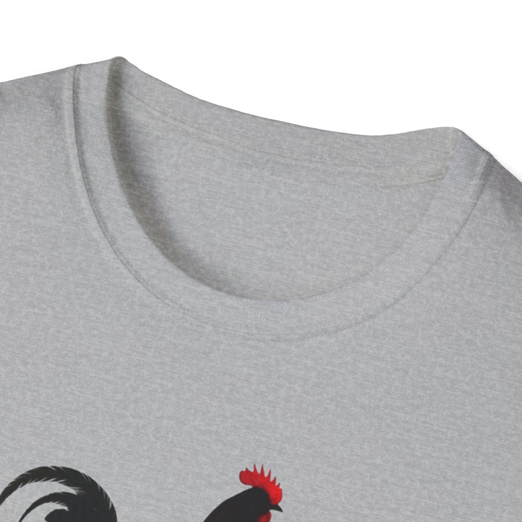 Rooster Graphic T-Shirt — "Sanctified and Still Strutting" Christian Farmhouse Tee