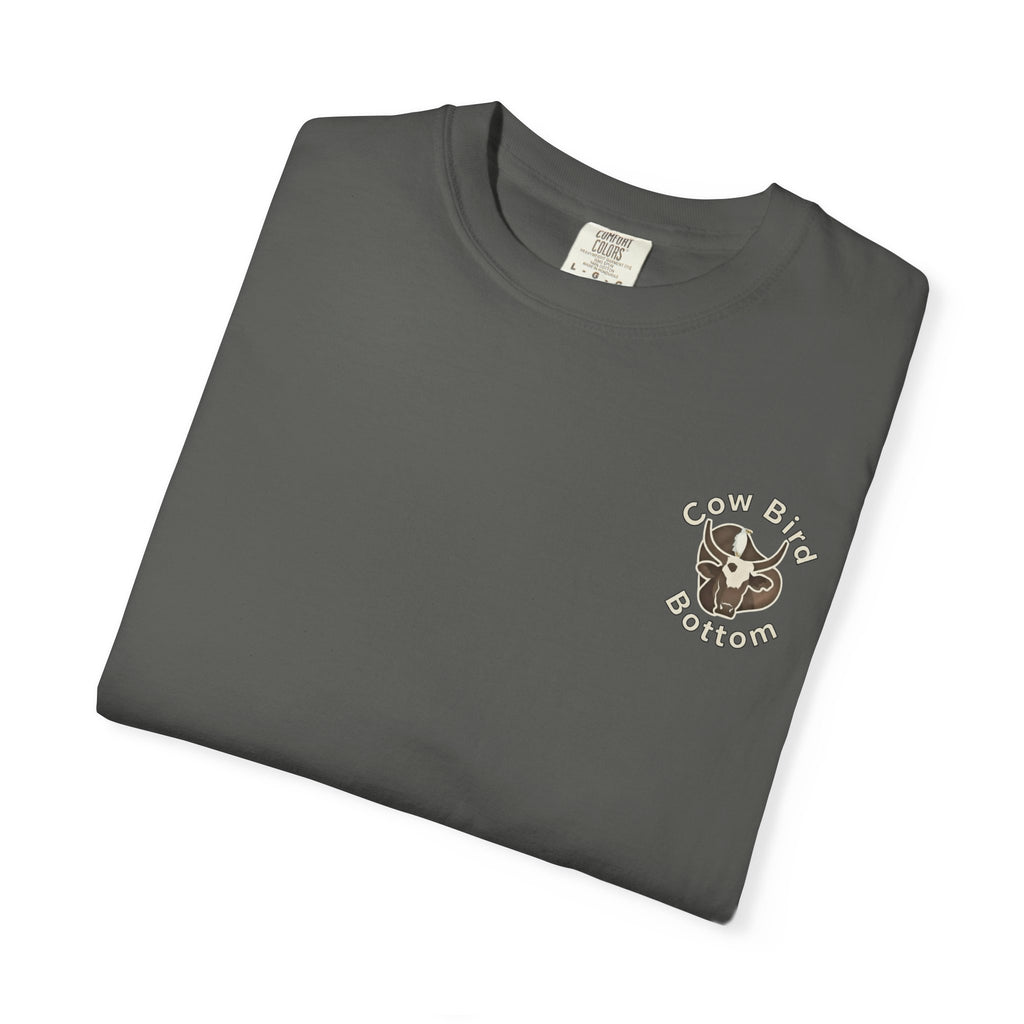 T-Shirt — "Southern Style" Cow Bird Bottom Graphic Tee