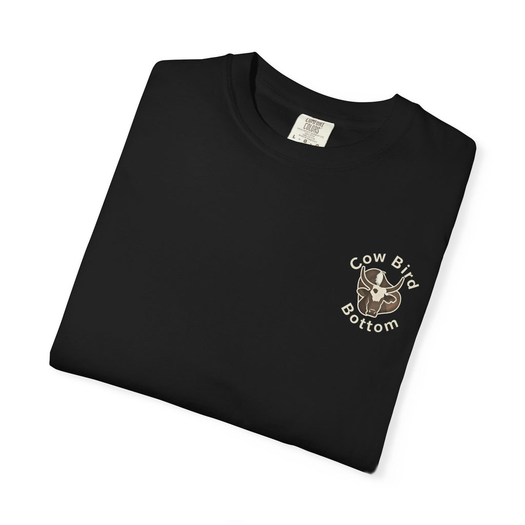T-Shirt — "Southern Style" Cow Bird Bottom Graphic Tee