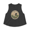 Southern Style Crop Top — 'Cow Bird Bottom' Vintage Heron Graphic