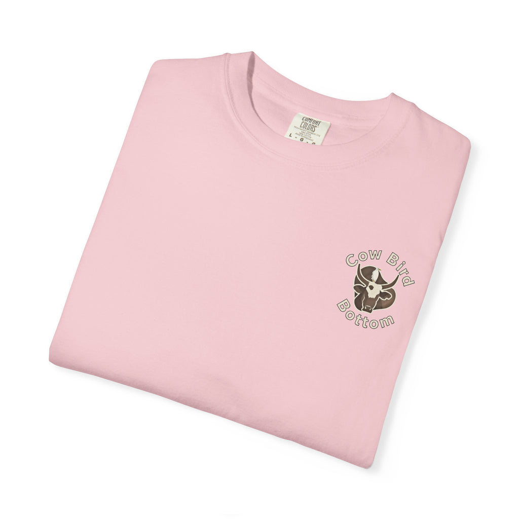 T-Shirt — "Southern Style" Cow Bird Bottom Graphic Tee