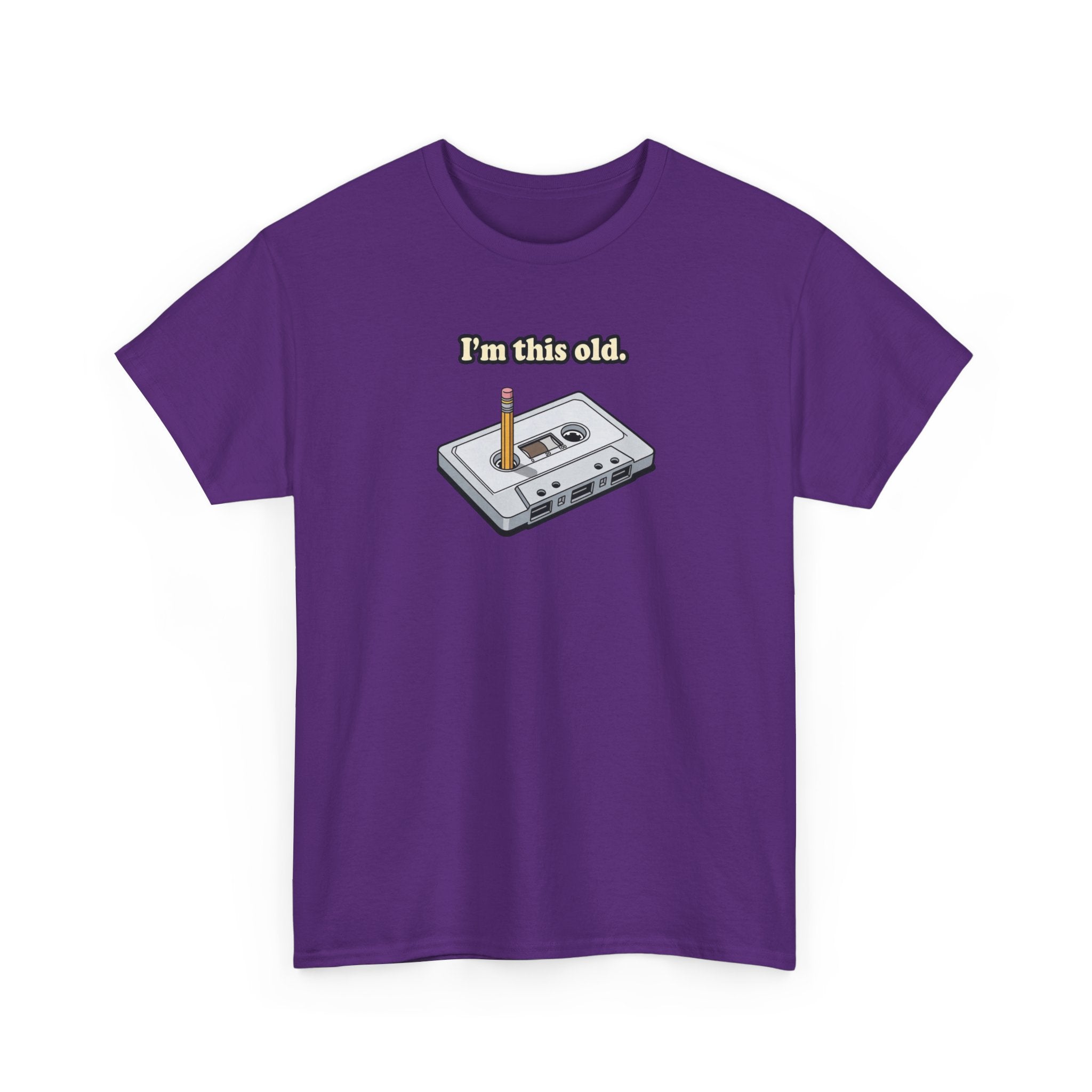 Retro Cassette Tee — "I’m this old" Vintage Music T-Shirt