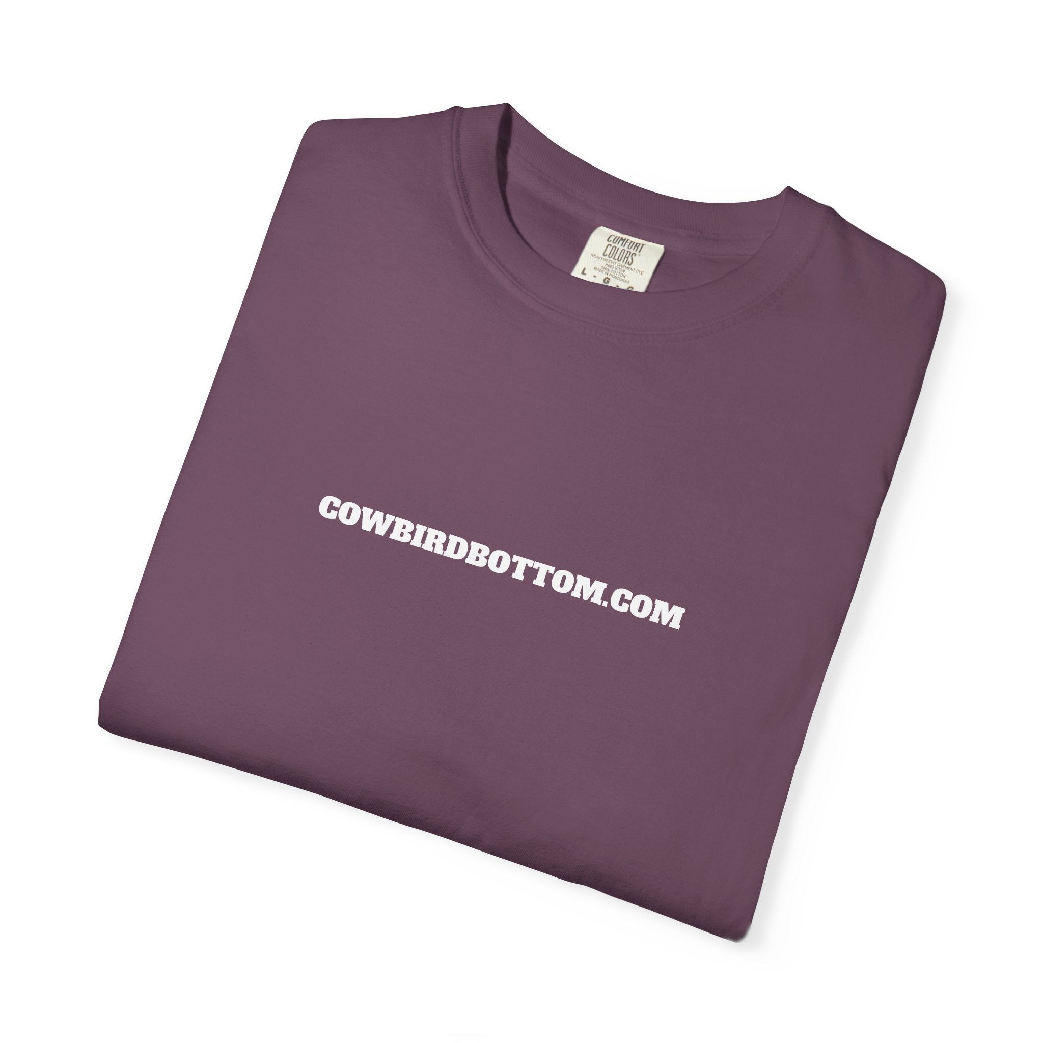 Cow Bird Bottom Logo T-Shirt — Cowbirdbottom.com Graphic Tee