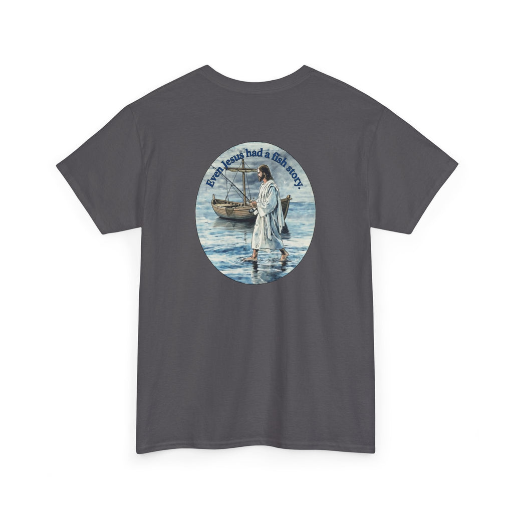 Christian Fishing T‑Shirt logo on back