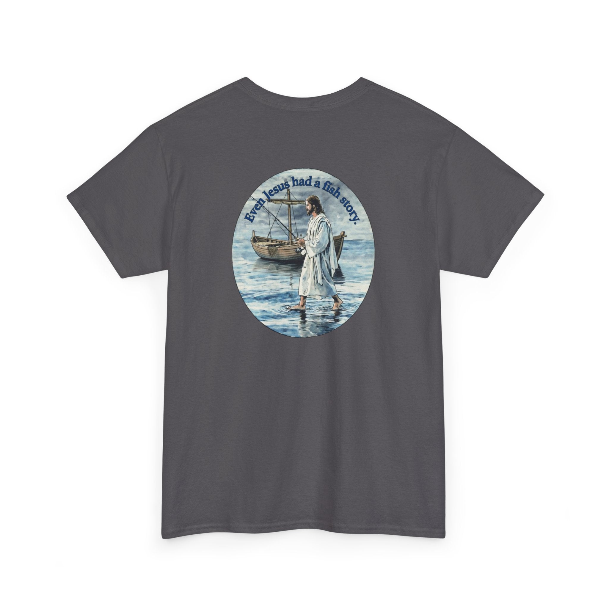 Christian Fishing T‑Shirt logo on back
