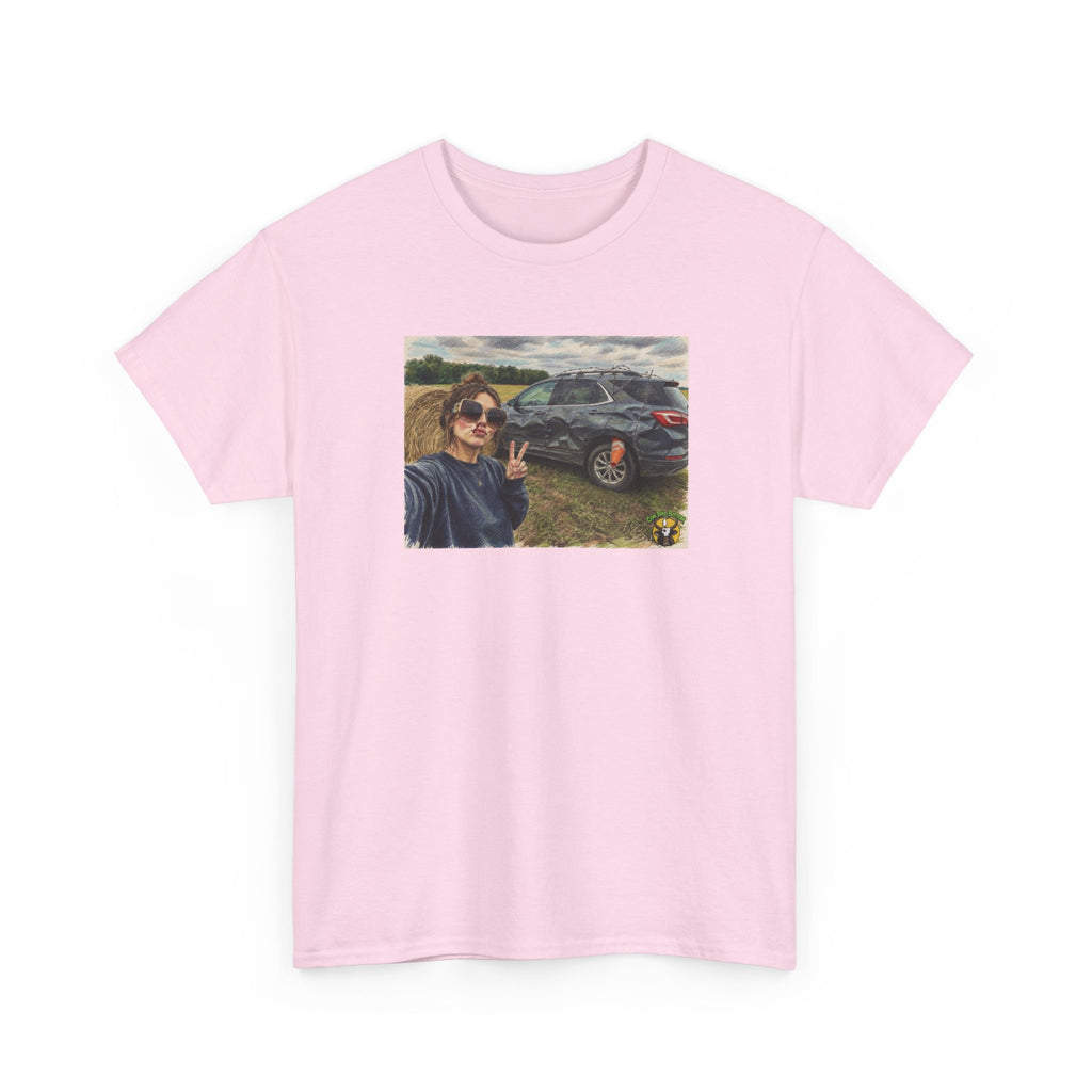 Photo Selfie Car TikTok Tee — Custom Vintage Car Selfie T-Shirt