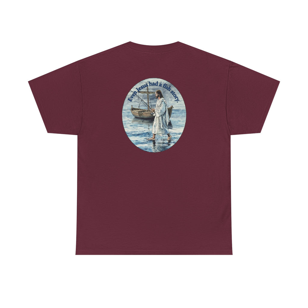 Christian Fishing T‑Shirt logo on back