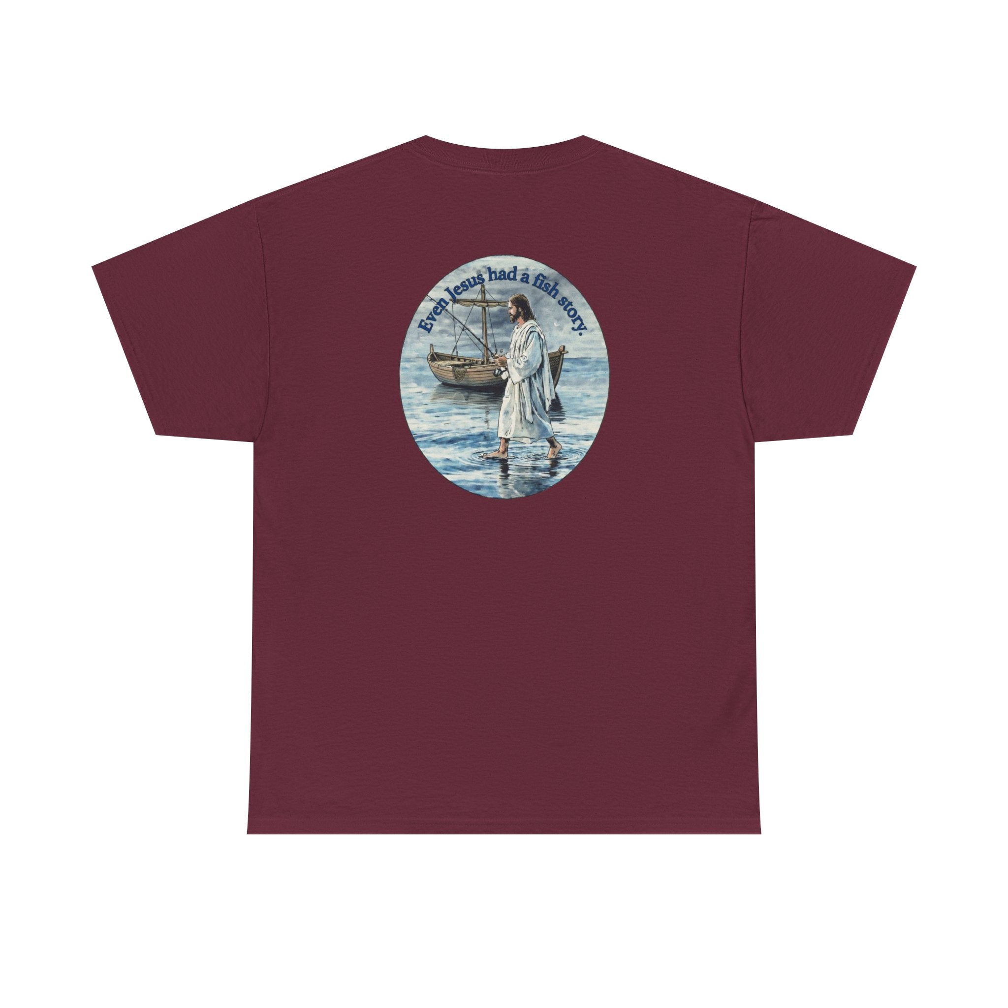 Christian Fishing T‑Shirt logo on back