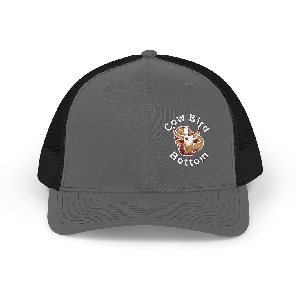 Cow Bird Bottom Richardson Embroidered Trucker Cap