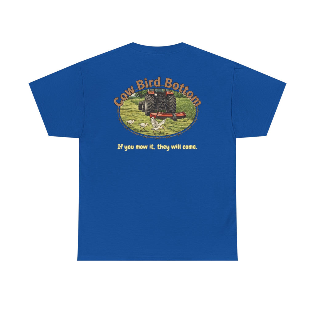 Cow Bird Bottom Red Tractor Graphic Tee