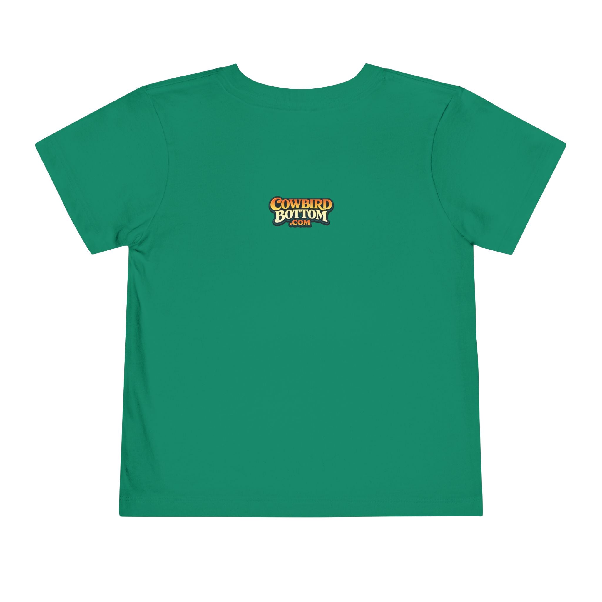 Cowbird Bottom Toddler Tee – Cute Fishing Adventure Graphic