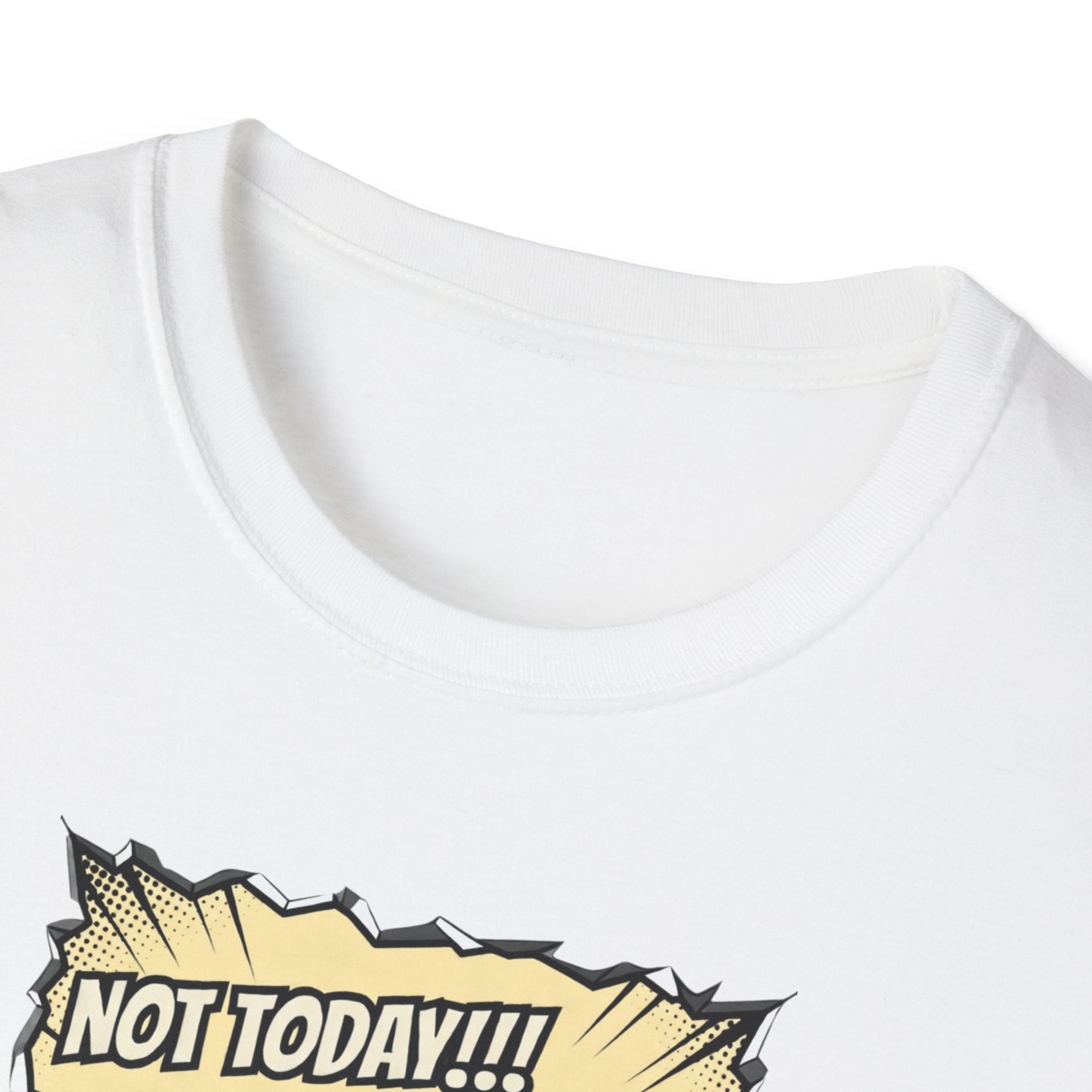 Not Today! Graphic T-Shirt — Humorous Jesus Punching Crocodile Christian Tee