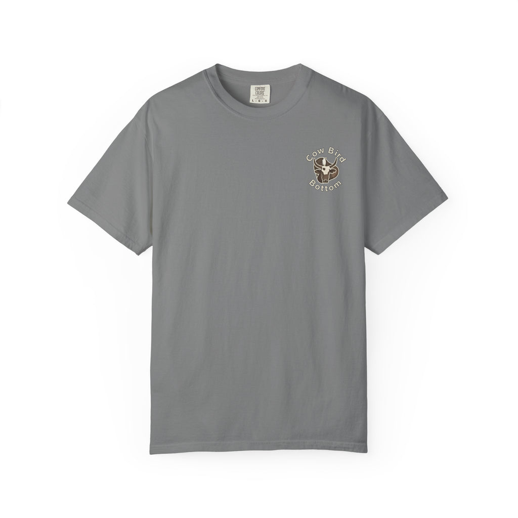 T-Shirt — "Southern Style" Cow Bird Bottom Graphic Tee