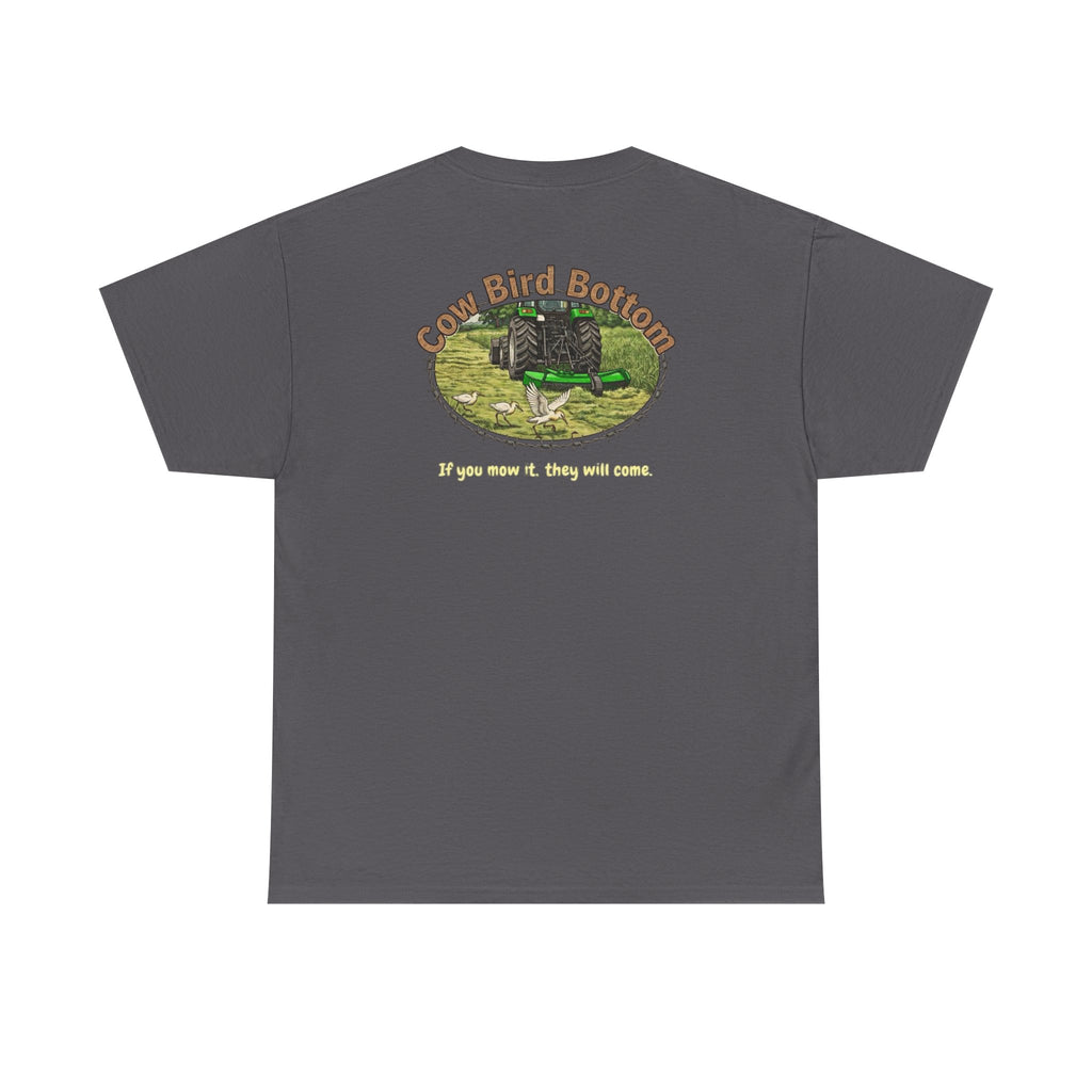 T-Shirt — Mowing Cattle Egret  Illustration Tee