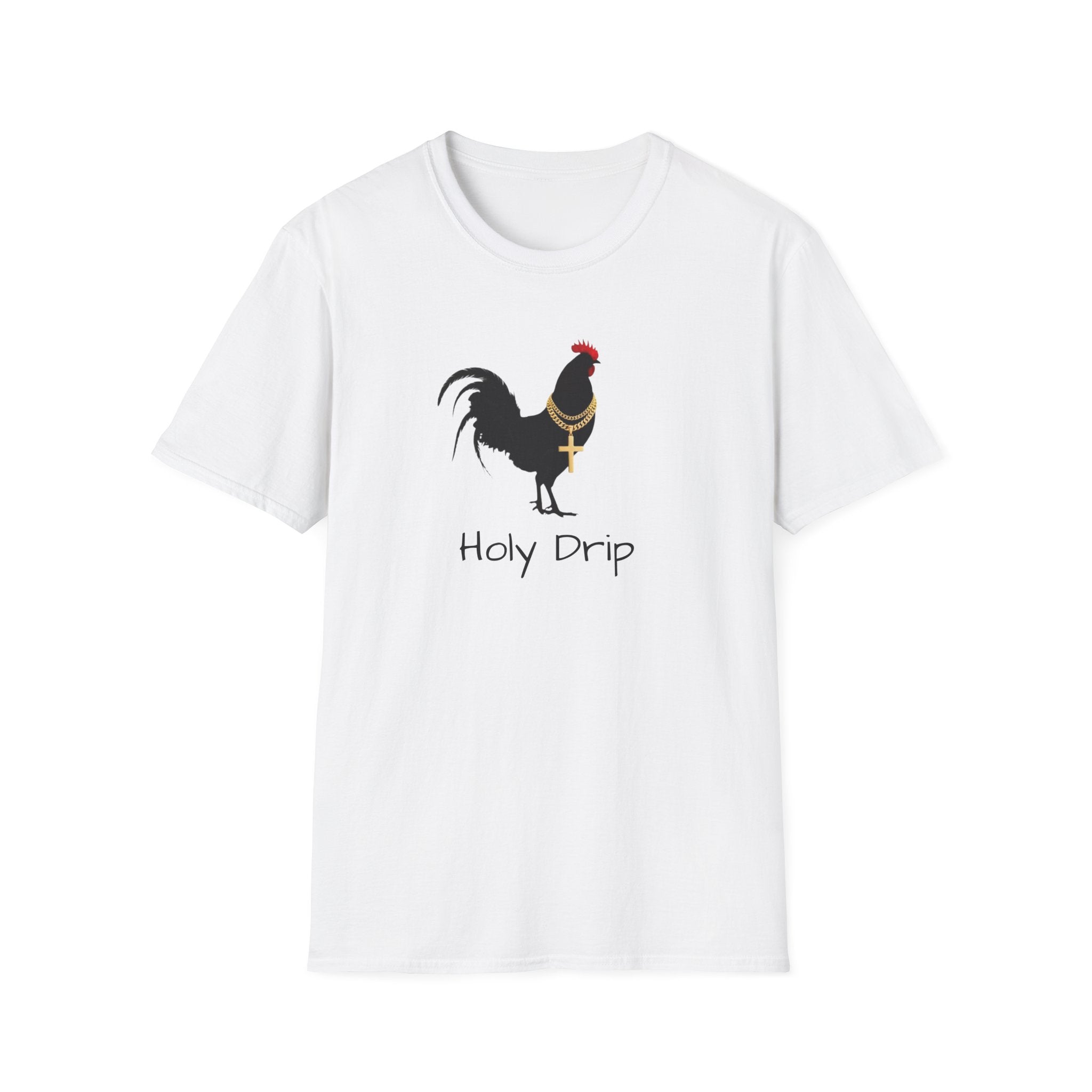 Rooster Graphic T-Shirt — "Sanctified and Still Strutting" Christian Farmhouse Tee