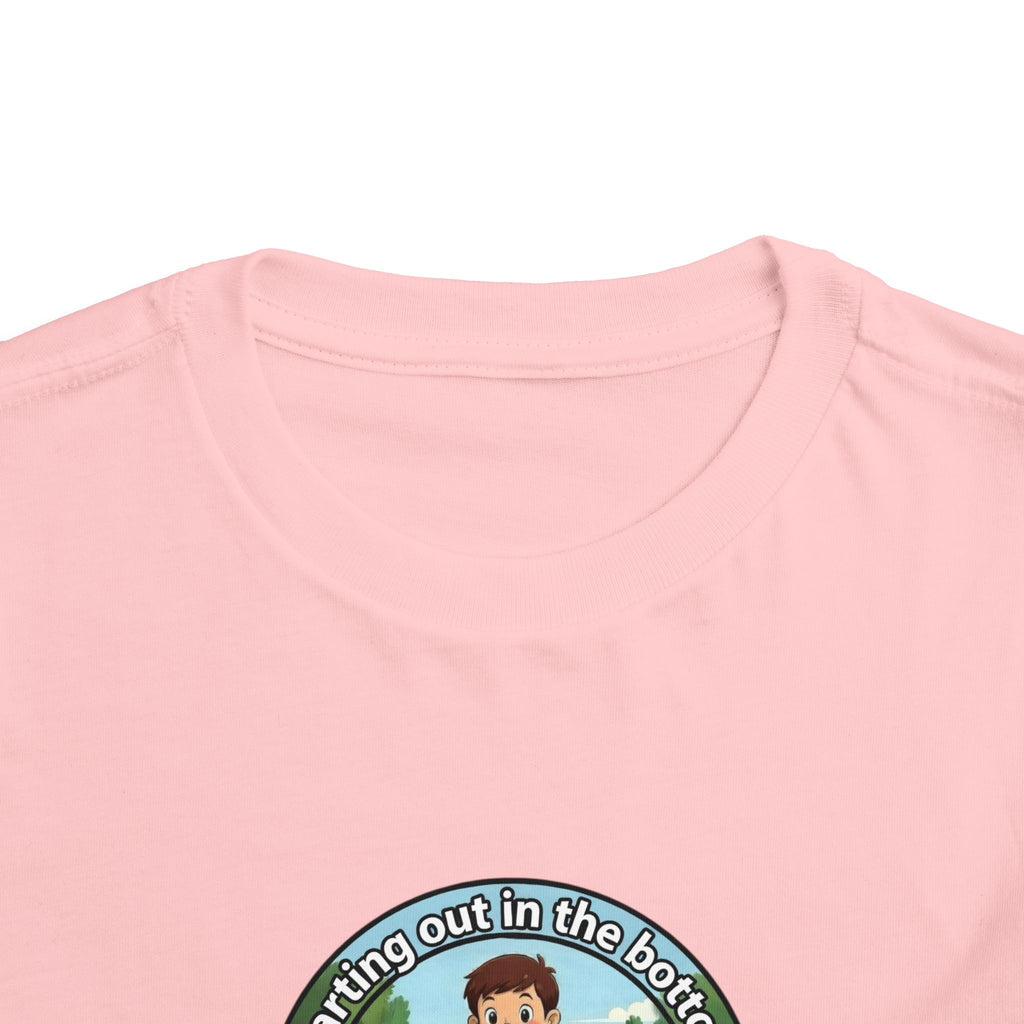 Cowbird Bottom Toddler Tee – Cute Fishing Adventure Graphic