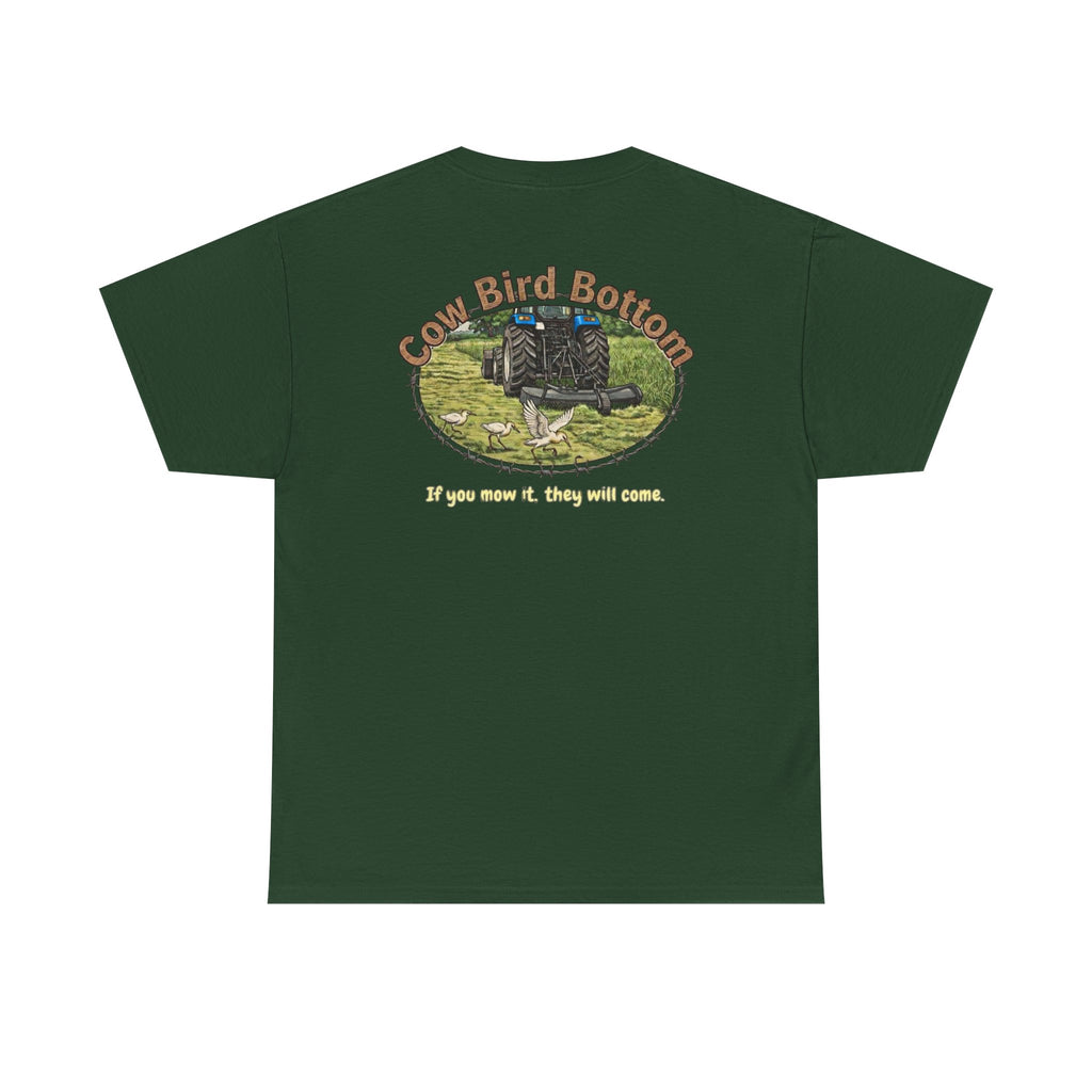 T-Shirt  Mowing Blue Tractor Farm Tee