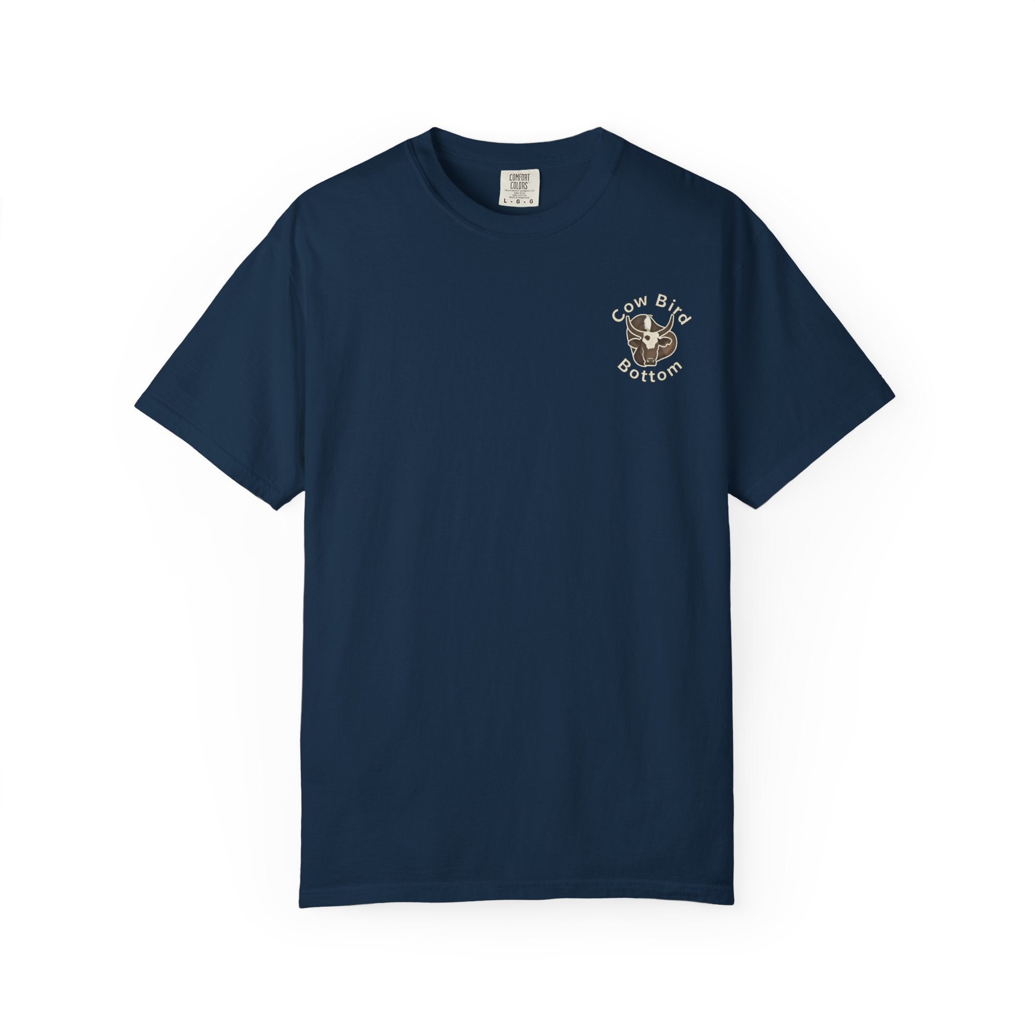 T-Shirt — "Southern Style" Cow Bird Bottom Graphic Tee
