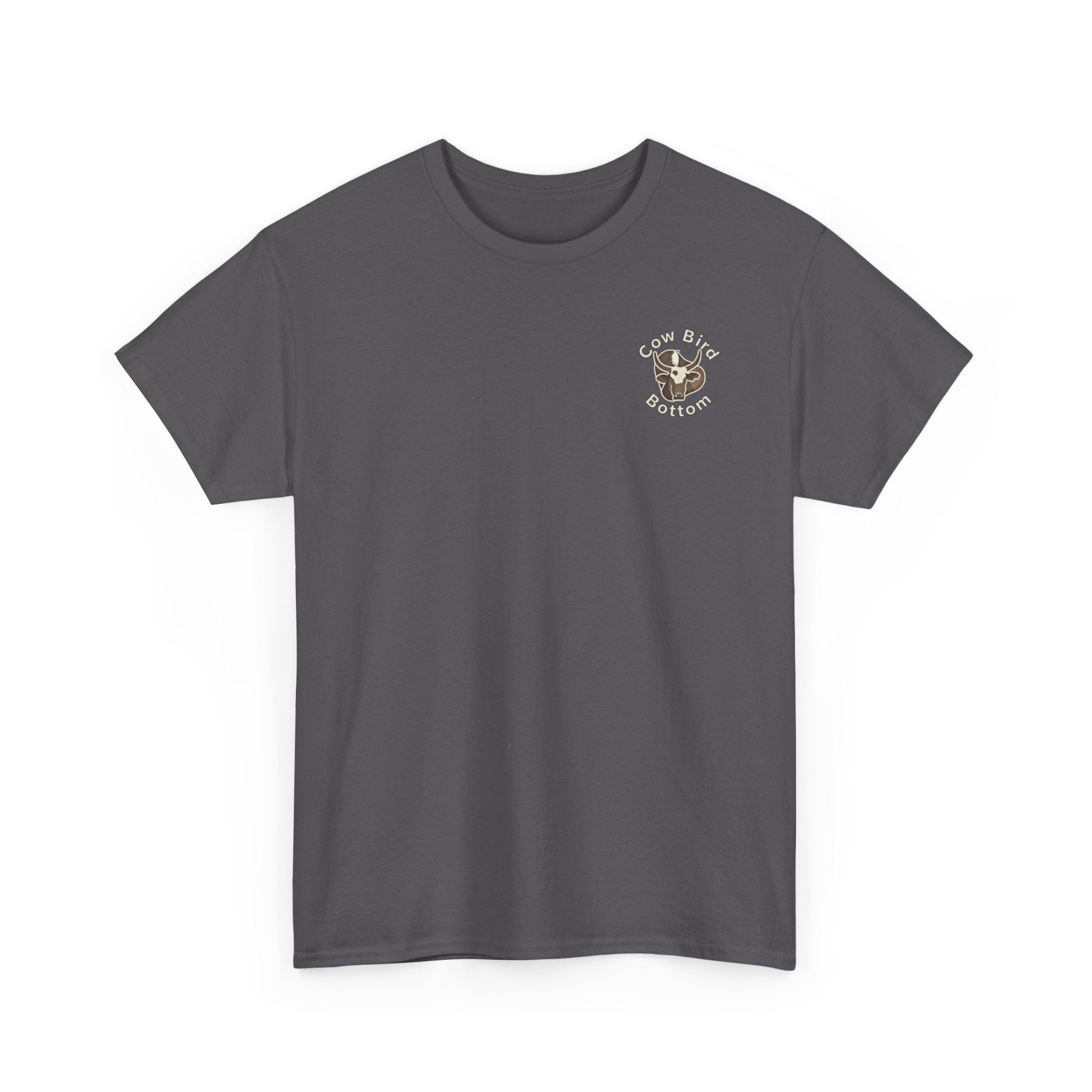 Cow Bird Bottom Red Tractor Graphic Tee