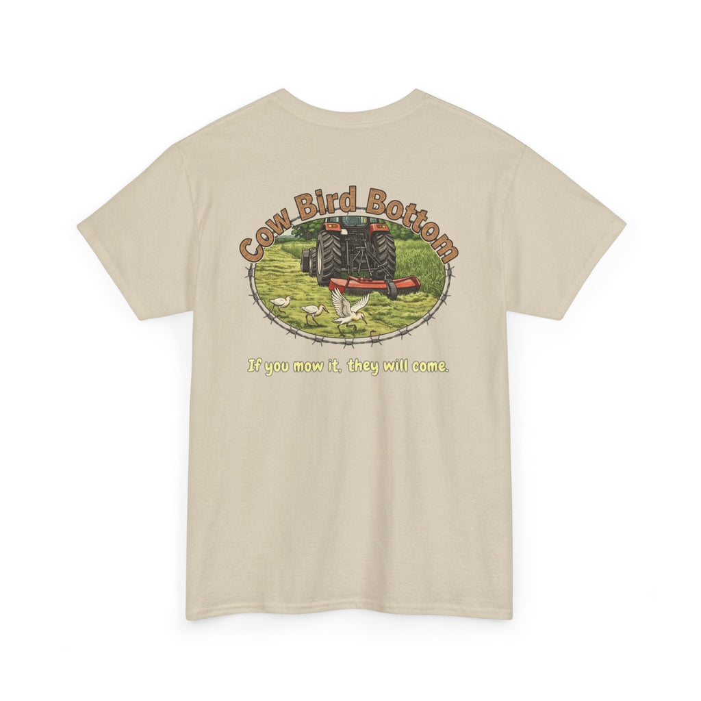 Cow Bird Bottom Red Tractor Graphic Tee