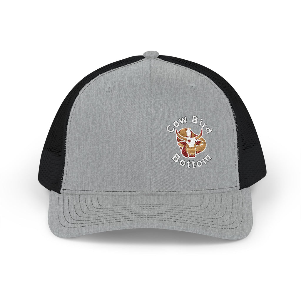Cow Bird Bottom Richardson Embroidered Trucker Cap