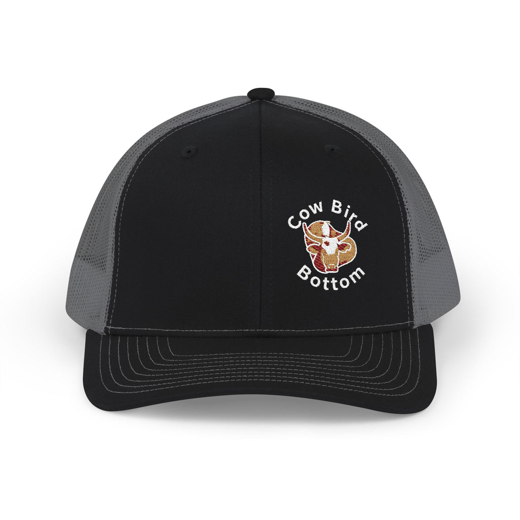 Cow Bird Bottom Richardson Embroidered Trucker Cap