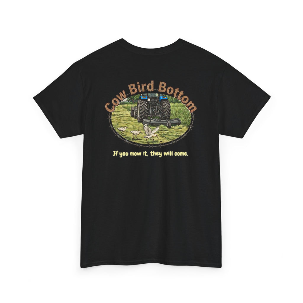 T-Shirt  Mowing Blue Tractor Farm Tee