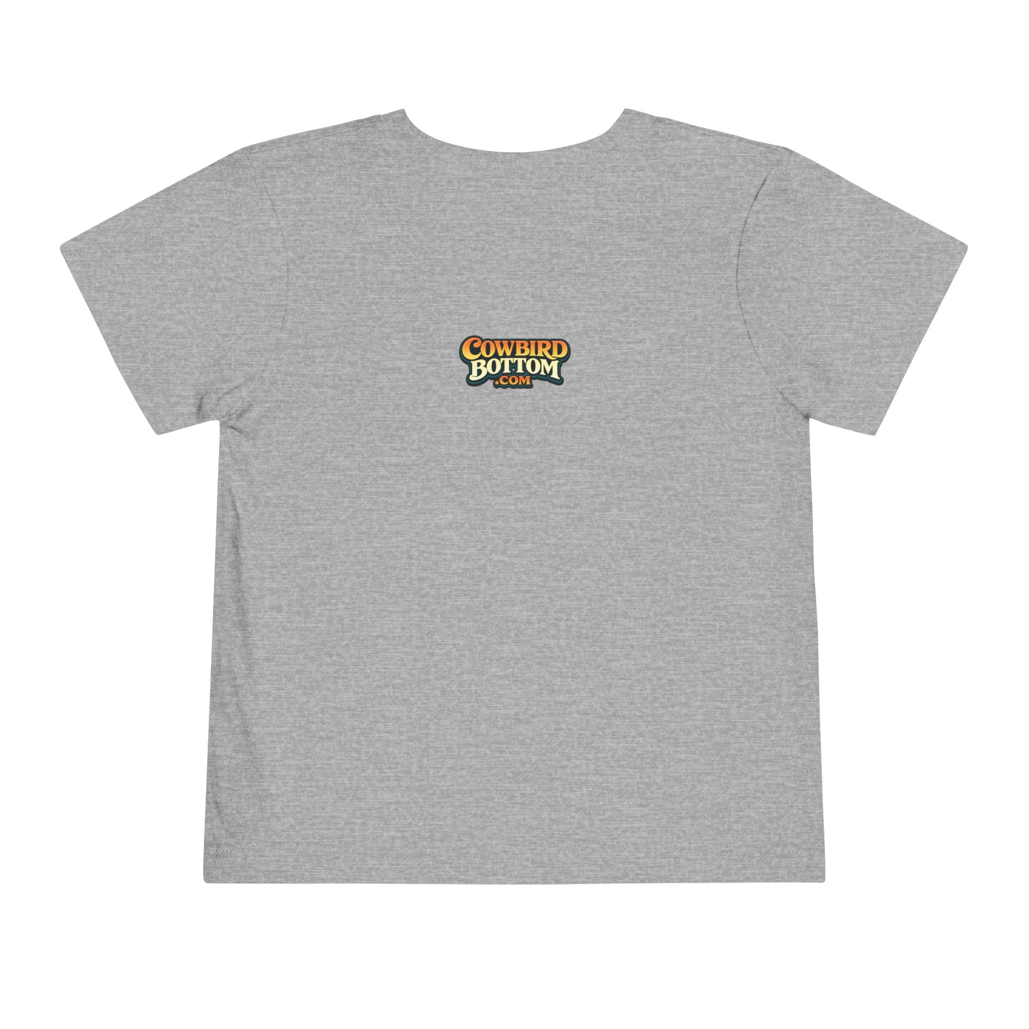 Cowbird Bottom Toddler Tee – Cute Fishing Adventure Graphic