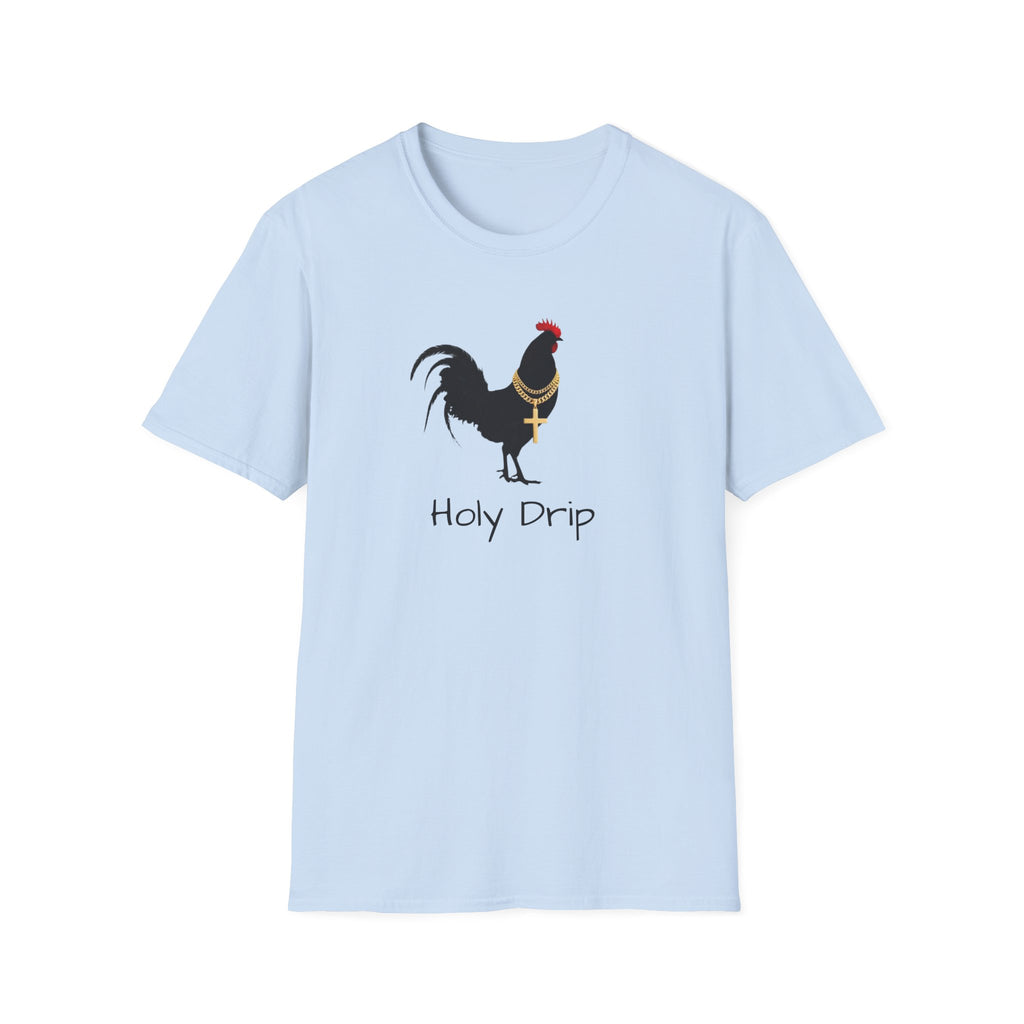 Rooster Graphic T-Shirt — "Sanctified and Still Strutting" Christian Farmhouse Tee