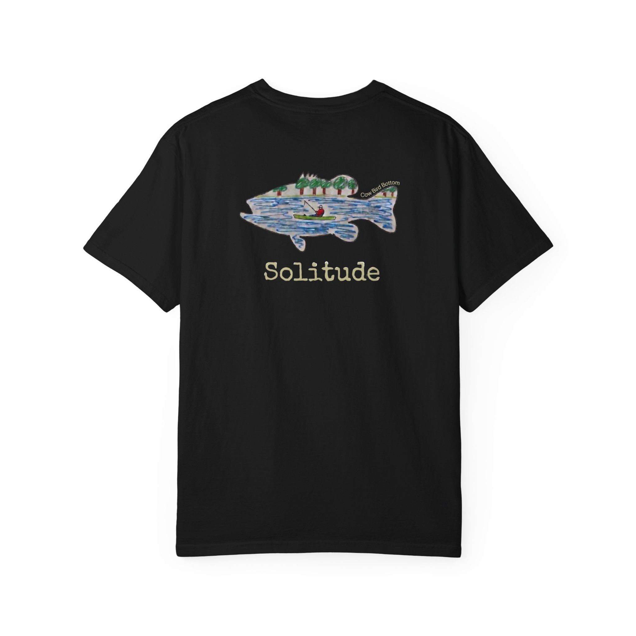 Solitude Fish Graphic T-Shirt — Outdoor Fishing Nature Tee