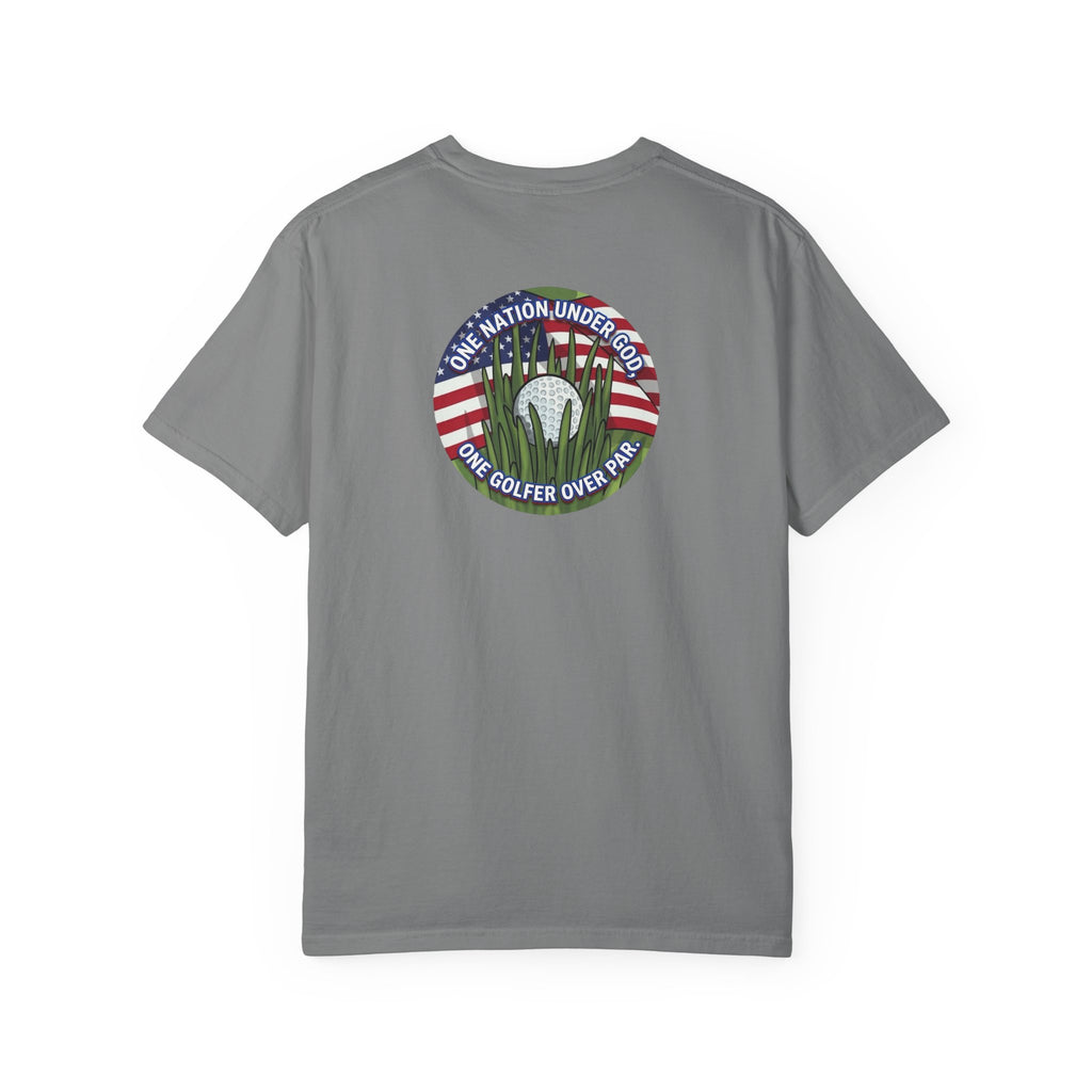 Golf T-Shirt — "One Nation Under God" Patriotic Golf Graphic Tee