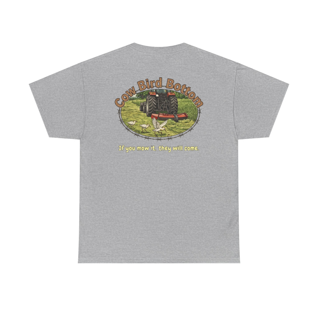 Cow Bird Bottom Red Tractor Graphic Tee