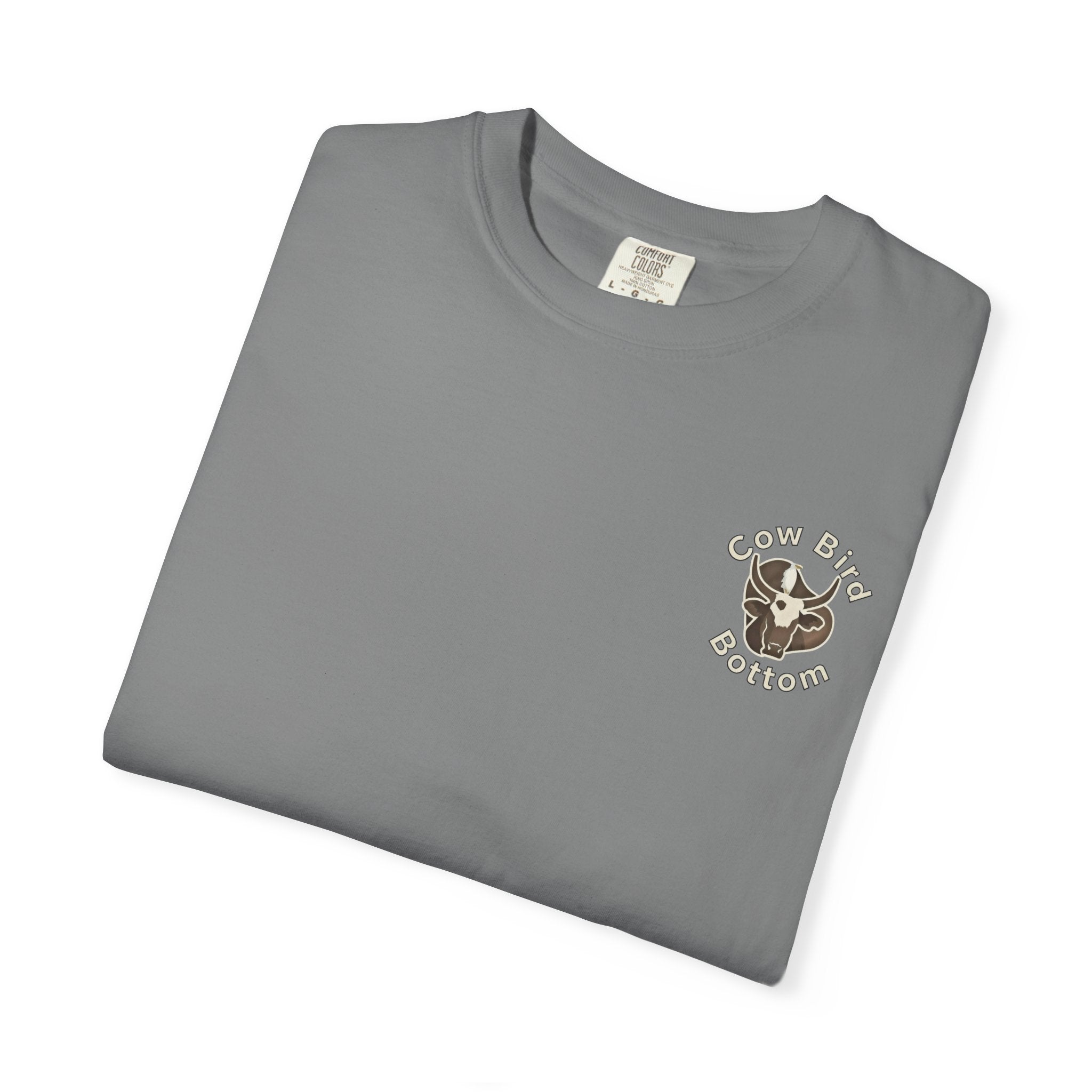 T-Shirt — "Southern Style" Cow Bird Bottom Graphic Tee