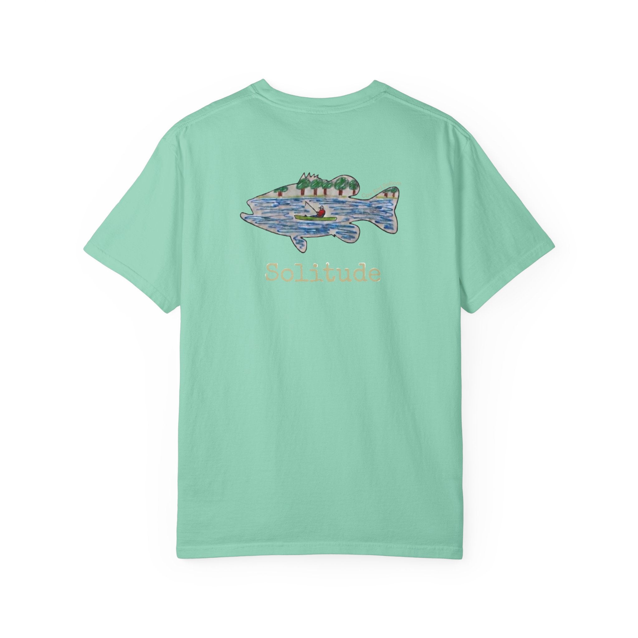 Solitude Fish Graphic T-Shirt — Outdoor Fishing Nature Tee