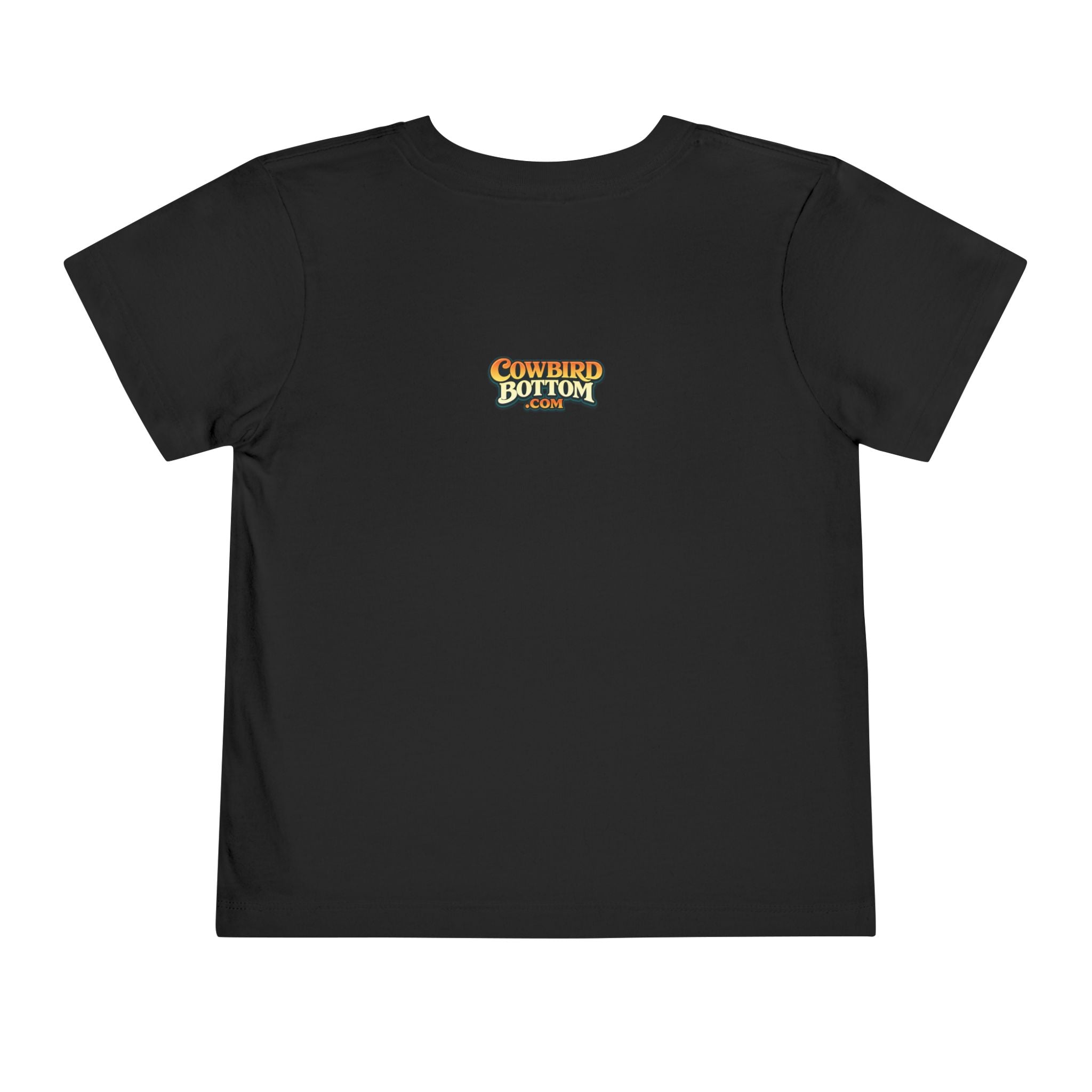 Cowbird Bottom Toddler Tee – Cute Fishing Adventure Graphic