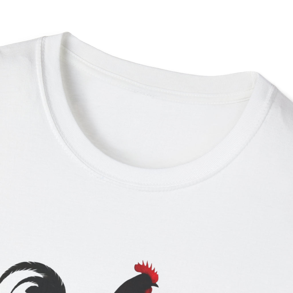 Rooster Graphic T-Shirt — "Sanctified and Still Strutting" Christian Farmhouse Tee