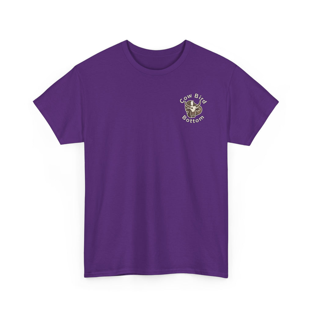 T-Shirt — Cow Bird Bottom Patriotic Graphic Tee