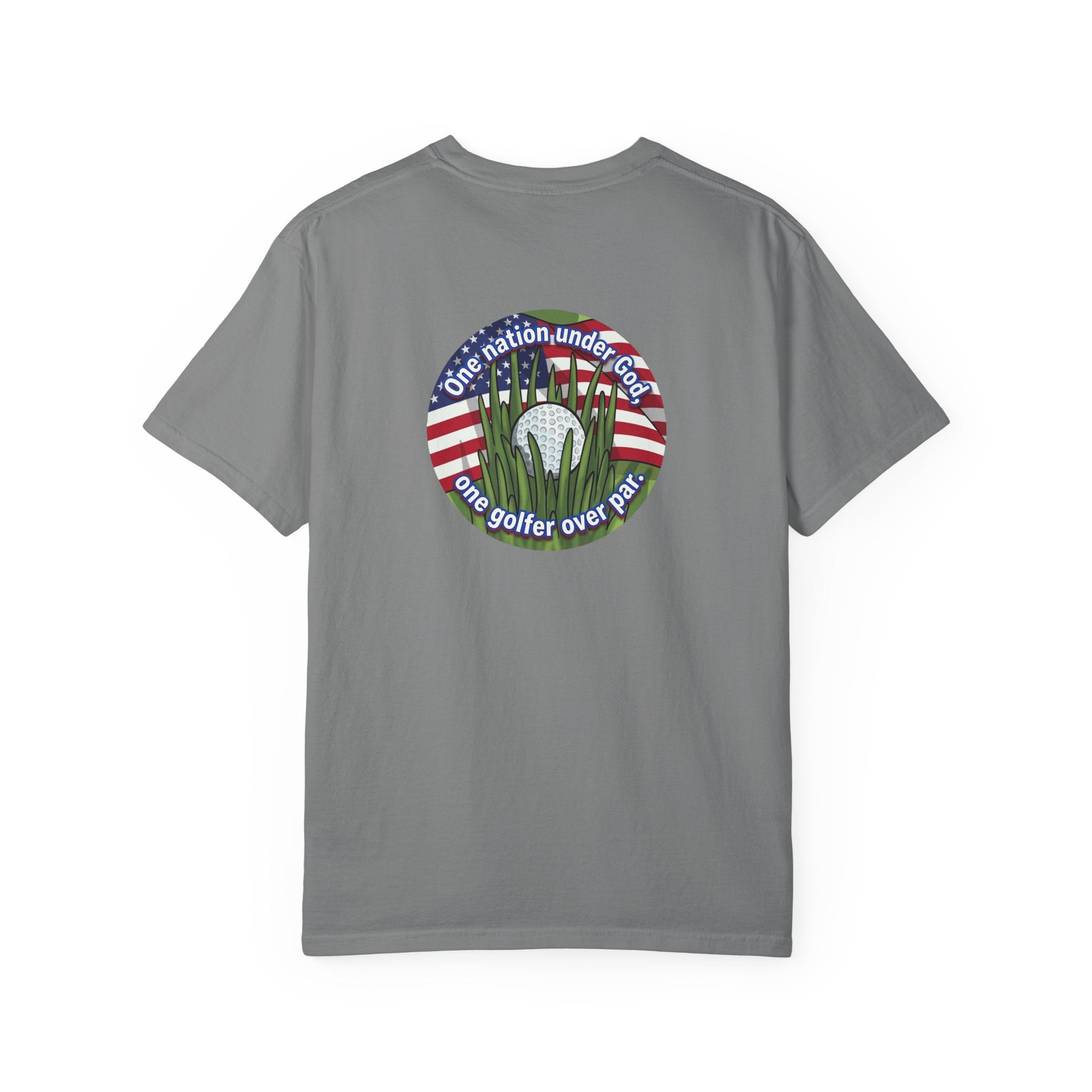 Golf T-Shirt — "One Nation Under God" Patriotic Golf Graphic Tee