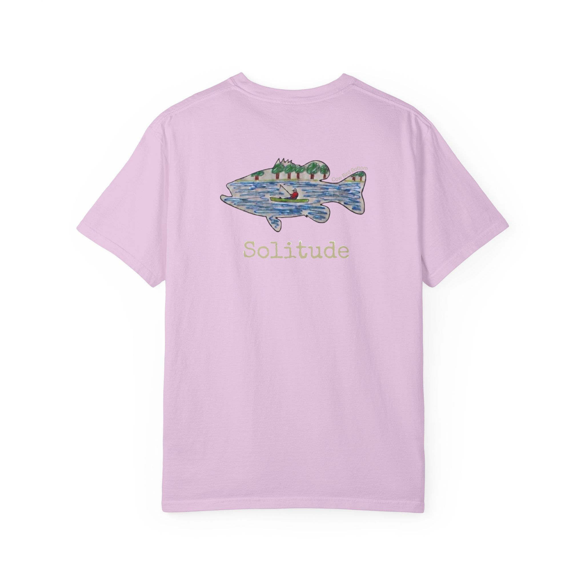 Solitude Fish Graphic T-Shirt — Outdoor Fishing Nature Tee