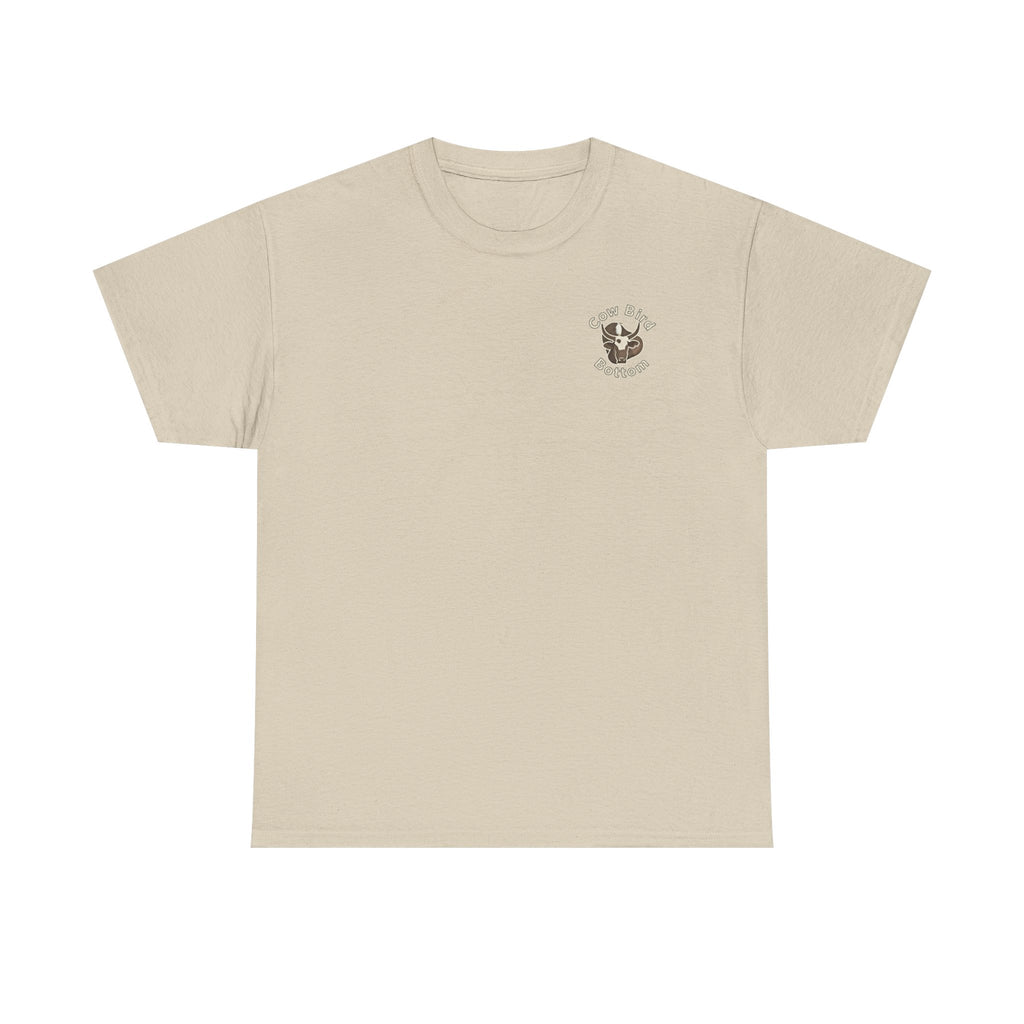 Cow Bird Bottom Red Tractor Graphic Tee