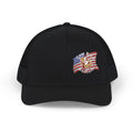 Richardson Embroidered Trucker Cap — American Flag with Anchor "Home of the Free"