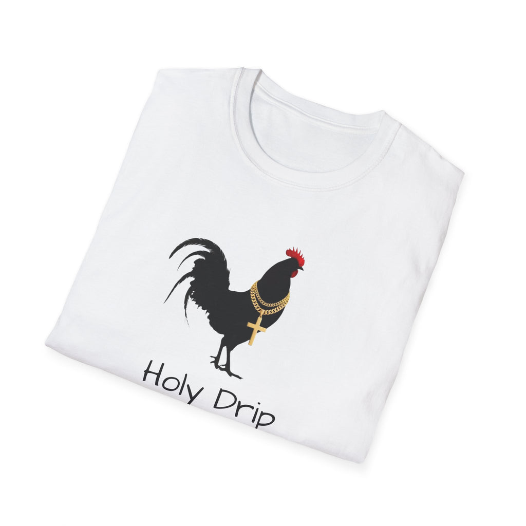 Rooster Graphic T-Shirt — "Sanctified and Still Strutting" Christian Farmhouse Tee
